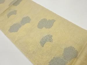 紗 紫陽花模様織出し全通袋帯